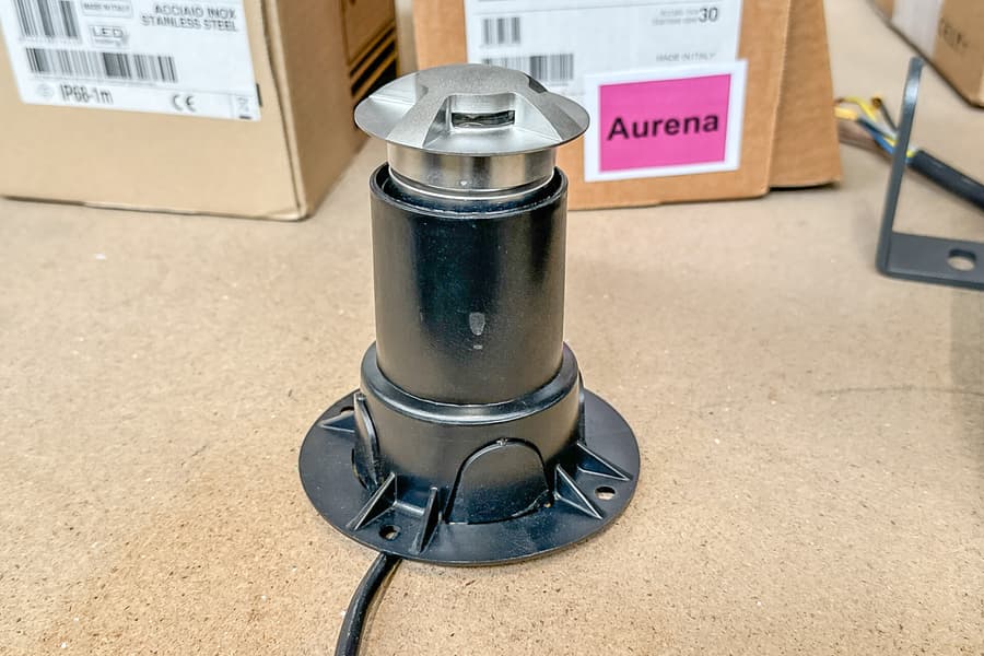 LED Bodeneinbauleuchte Arcluce STONE55 LED 3K RAD. INOX